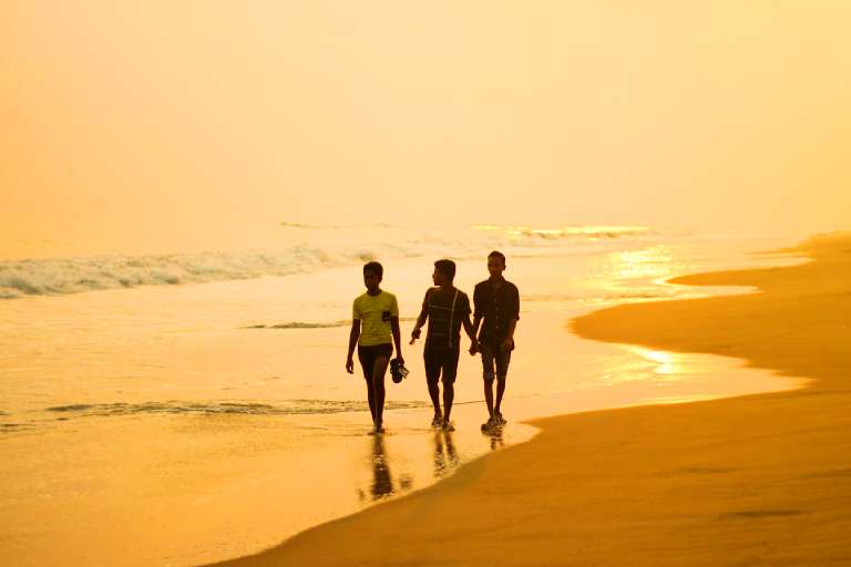 Chandrabhaga Beach in Odisha with golden sands and gentle waves