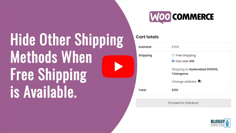 How to Hide Other Shipping Methods When Free Shipping is Available in WooCommerce - Quick Youtube Video Tutorial