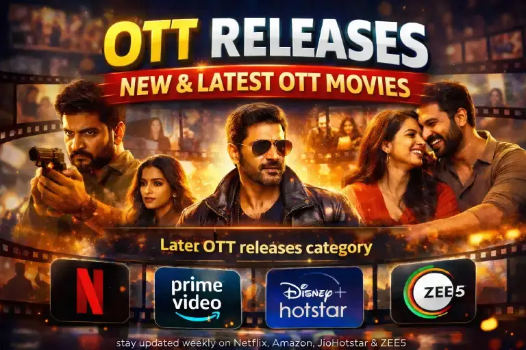 OTT releases this week featuring new OTT release movies and latest OTT movies on streaming platforms